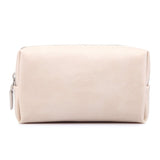 Tykson Laptop Accessories Bag PU Leather Storage Pale Apricot 17*10*5.5cm