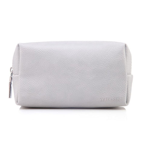 Tykson Laptop Accessories Bag PU Leather Storage Gentleman Grey 17*10*5.5cm In Australia - Darrahopens