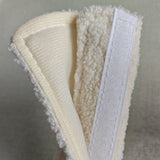 Car Seat Belt Shoulder Cover Plush Teddy Polyester White teddy shoulder cover 23*6