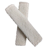 Car Seat Belt Shoulder Cover Plush Teddy Polyester White teddy shoulder cover 23*6