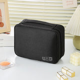 New Grand Hyatt Data Cable Storage Travel Digital. three-layer black Medium