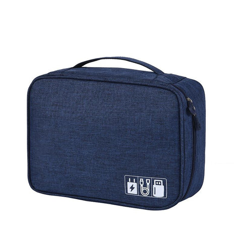 New Grand Hyatt Data Cable Storage Travel Digital. Double navy blue Medium In Australia - Darrahopens