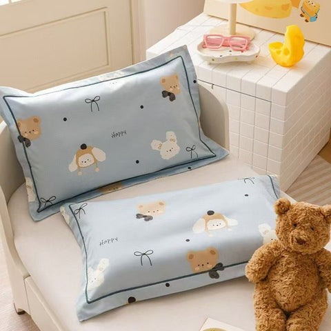 60s Cotton Pillowcase Cartoon Print 30x50cm Milk fu jxx 35*55cm (single pillowcase)
