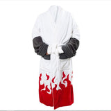 Akatsuki Flannel Bathrobe Naruto Sleepwear Unisex Akatsuki red cloud hokage bathrobe M