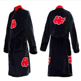 Akatsuki Flannel Bathrobe Naruto Sleepwear Unisex Akatsuki red cloud hokage bathrobe L In Australia - Darrahopens