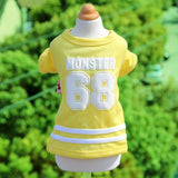 Pet T Shirt Cotton Little Monster Blue