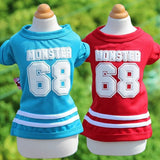 Pet T Shirt Cotton Little Monster Blue XXS In Australia - Darrahopens