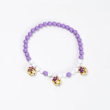 Pet Necklace Pearl Hollow Cat Dog Jewelry 32cm Purple ° Elastic thread...about...32cm In Australia - Darrahopens