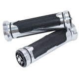 MOXI Motorcycle Handle Grips Rubber Aluminum Alloy 1 217 handle glue-silver