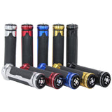 MOXI Motorcycle Handle Grips Rubber Aluminum Alloy 1 217 handle glue-silver