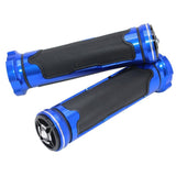 MOXI Motorcycle Handle Grips Rubber Aluminum Alloy 1 217 handle glue-blue