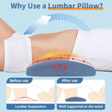 Neck friend Lumbar Pillow Memory Foam Support Dark Gray 58*26*5.5cm In Australia - Darrahopens