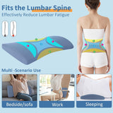 Neck friend Lumbar Pillow Memory Foam Support Dark Gray 58*26*5.5cm In Australia - Darrahopens