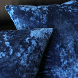 Ice Velvet Pillow Cover Polyester Solid Color 30x50cm Black 50*50cm without pillow core