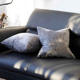Ice Velvet Pillow Cover Polyester Solid Color 30x50cm Dark Gray 50*50cm without pillow core In Australia - Darrahopens