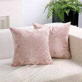 Ice Velvet Pillow Cover Polyester Solid Color 30x50cm Light Pink 60*60cm without pillow core In Australia - Darrahopens