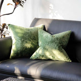 Ice Velvet Pillow Cover Polyester Solid Color 30x50cm Grass Green 60*60cm without pillow core In Australia - Darrahopens