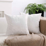 Ice Velvet Pillow Cover Polyester Solid Color 30x50cm White 45*45cm without pillow core In Australia - Darrahopens