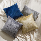 Ice Velvet Pillow Cover Polyester Solid Color 30x50cm Dark Green 40*40cm without pillow core In Australia - Darrahopens