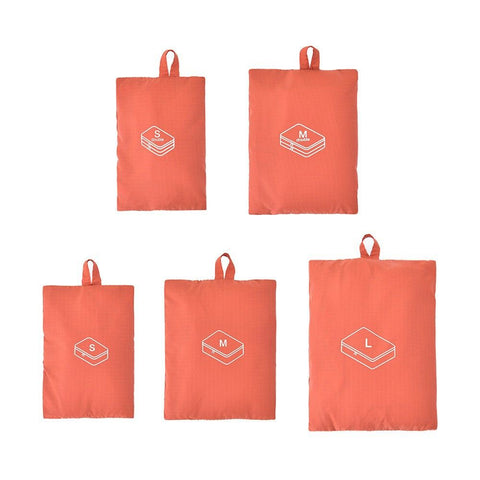 Travel Storage Hanging Bag Polyester Home Bs8003 orange Single-layer SML three-piece set In Australia - Darrahopens