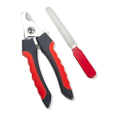 Stainless Steel Pet Nail Clippers for Dogs and Cats Large paper card packaging Red and Black In Australia - Darrahopens