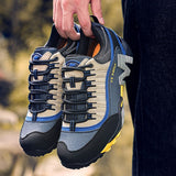 Lefectic Hiking Shoes Genuine Leather Waterproof. Black army green 40 In Australia - Darrahopens