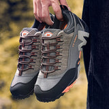 Lefectic Hiking Shoes Genuine Leather Waterproof. Black army green 41 In Australia - Darrahopens