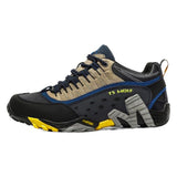 Lefectic Hiking Shoes Genuine Leather Waterproof. Dark blue 41