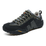 Lefectic Hiking Shoes Genuine Leather Waterproof. Black army green 42 In Australia - Darrahopens