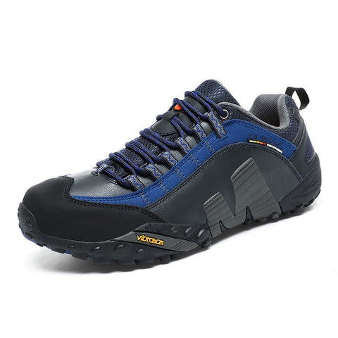 Lefectic Hiking Shoes Genuine Leather Waterproof. Dark blue 44 In Australia - Darrahopens