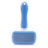 SORADD Pet Comb Stainless Steel Needle Grooming Tool ☛Card packaging Blue