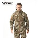 ESDY Men Soft Shell Windproof Jacket Outdoor Russian fans XXXL In Australia - Darrahopens