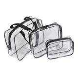HDWISS PVC Transparent Cosmetic Bag Travel Storage Cube White Large size 30*22*10