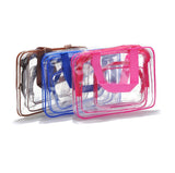 HDWISS PVC Transparent Cosmetic Bag Travel Storage Cube White Large size 30*22*10