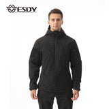 ESDY Men Soft Shell Windproof Jacket Outdoor Ruins green XXXL