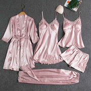 Women Sleepwear Set Long Sleeve Ice Silk M In Australia - Darrahopens