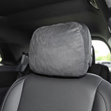 Car Headrest Suede for Mercedes Benz S Class Maybach Amber brown headrest
