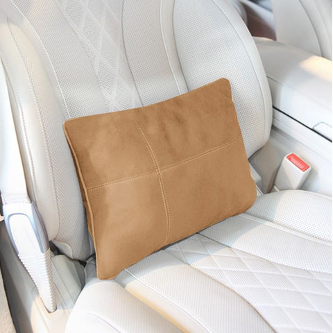 Car Headrest Suede for Mercedes Benz S Class Maybach Amber brown waistrest In Australia - Darrahopens