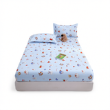 Yuan sheng Home Textiles Fitted Sheet Pure Cotton. Cartoon white bear 180cm/200cm thin mattress model In Australia - Darrahopens