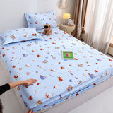 Yuan sheng Home Textiles Fitted Sheet Pure Cotton. Cartoon white bear 135*200cm standard model In Australia - Darrahopens