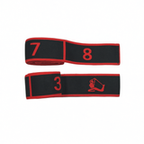 Resistance Band Yoga Fitness Digital Style Black and red-small size [8 grids] In Australia - Darrahopens