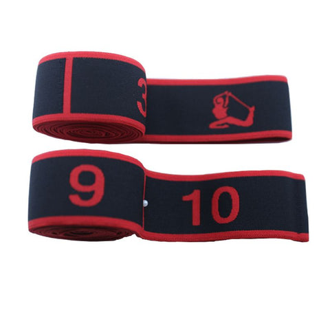 Resistance Band Yoga Fitness Digital Style Black and red - small size [10 grids] In Australia - Darrahopens