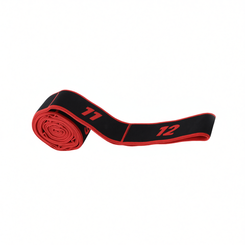 Resistance Band Yoga Fitness Digital Style Black and red-digital style [12 grids]