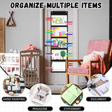 Wall Mounted Storage Organizer 4 Grids White 5 grids