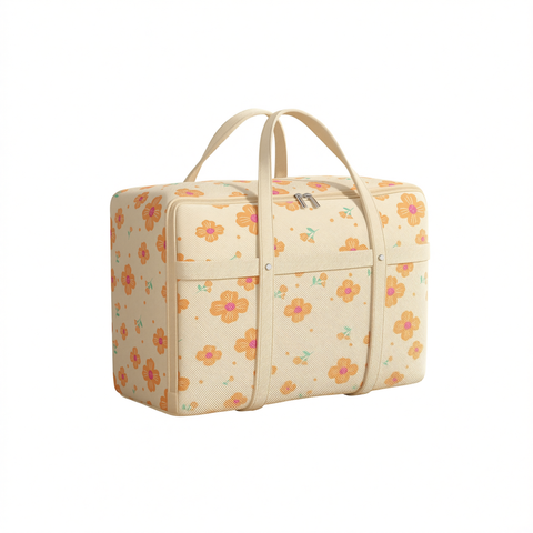 Friend Clothes Storage Bag Non-woven Moving Organizer Light apricot yellow-[regular thickened model/large capacity storage/dustproof and moisture-proof] 150#【59*27*51CM】 In Australia - Darrahopens