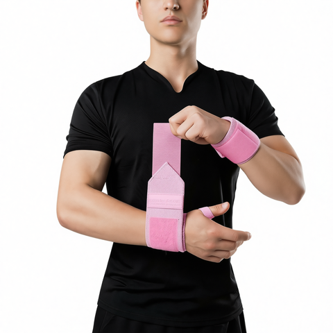 Wrist Compression Bandage Adjustable Fitness Support Dreamy pink compression socks - pair [bandage & compression - fully adjustable] One Size In Australia - Darrahopens