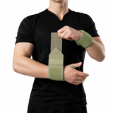 Wrist Compression Bandage Adjustable Fitness Support Army green pair [strap pressure-free adjustment] One Size In Australia - Darrahopens