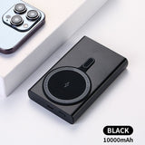 An qichen Magnetic Power Bank 15W Wireless Fast Charge black