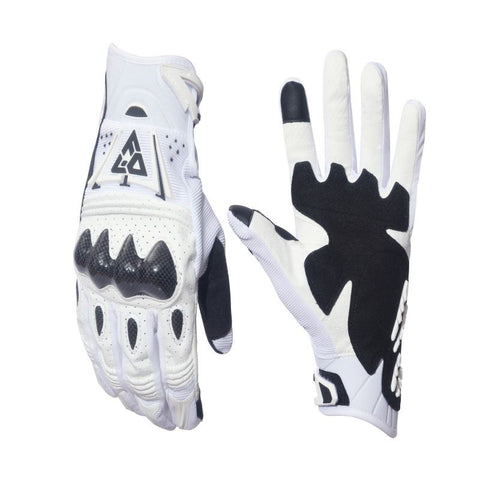 FISD Motorcycle Off-Road Gloves Carbon Fiber Fisd white L