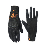 FISD Motorcycle Off-Road Gloves Carbon Fiber Fist orange L